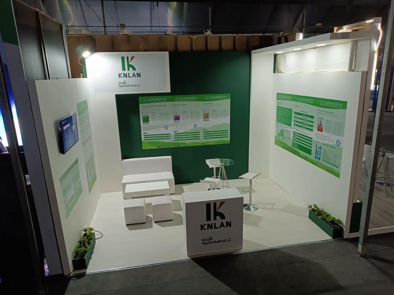 Stand verde visto desde altura